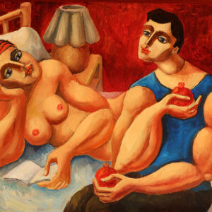 Evening Reading 6730 , 11" x 14" , Oil on canvas