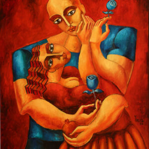 The Touch. Study-02 6737 , 20" x 24" , Oil on canvas