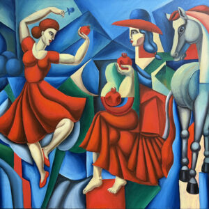 Horse of Light, Women of Fire 6793 , 36" x 48"